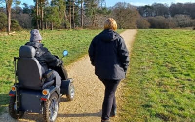 Reduced mobility? Explore the Country Park with our all-terrain mobility scooter!