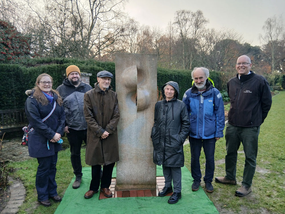 The sculpture has been generously donated by John Biggs and Irene Eskenazi